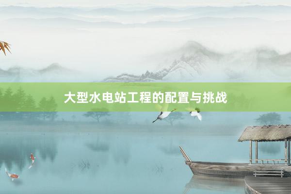 大型水电站工程的配置与挑战